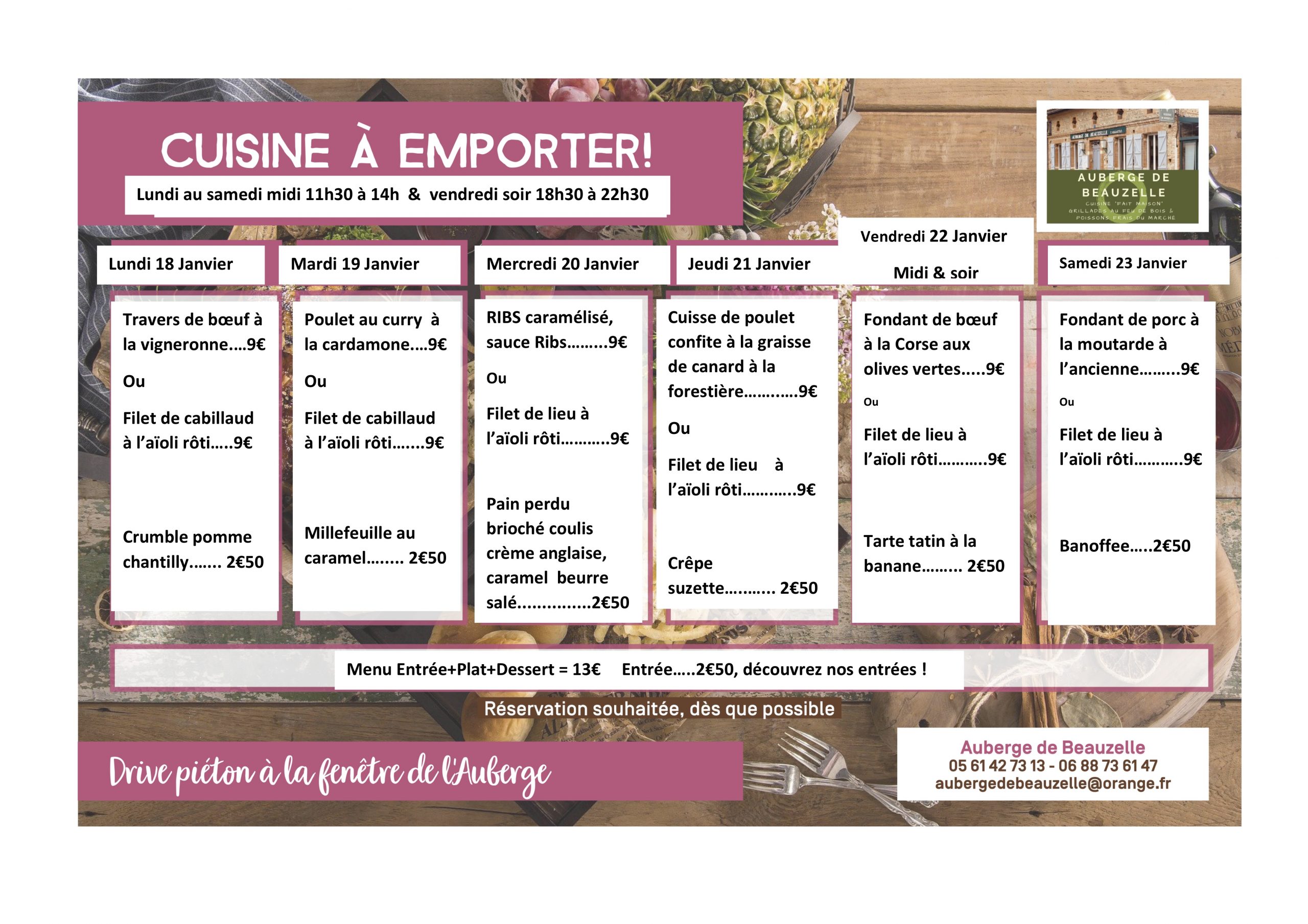Nouveau : A emporter